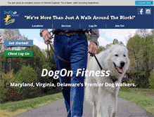 Tablet Screenshot of dogonfitness.com